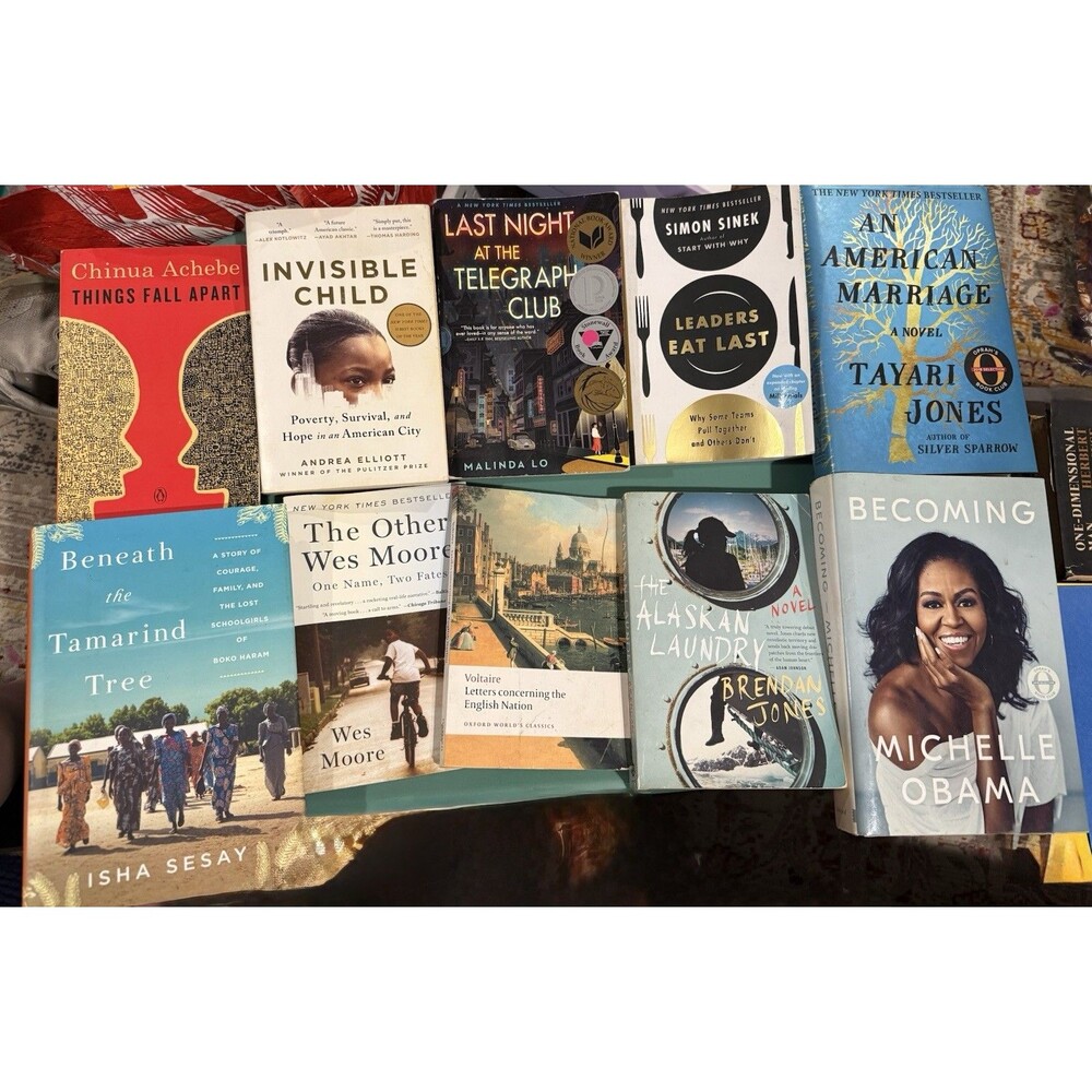 Lot Of 10 Books Mixed Authors And Genres HC/PB Books